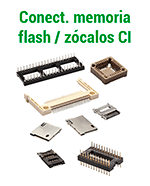 Conectores memoria flash / zócalos CI